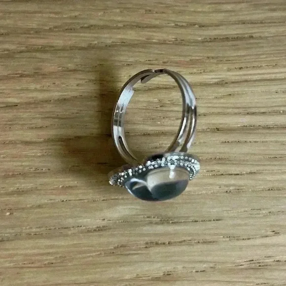 Mood Ring Warm Water Changing Temperature Drop Ring Gift Size 8-9 Cute Heart - Picture 5 of 8